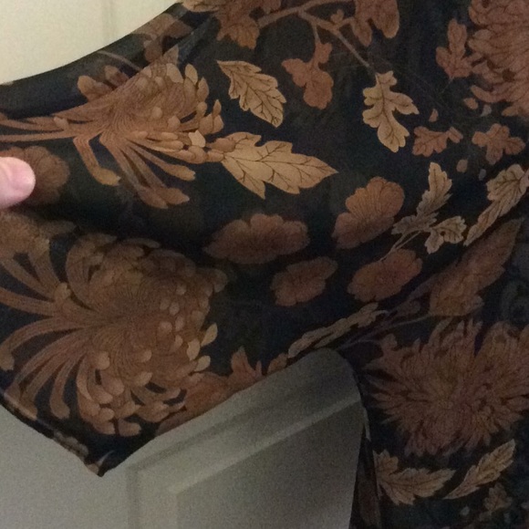 Ladies 3/4 sleeve double V neck tunic - Picture 3 of 7